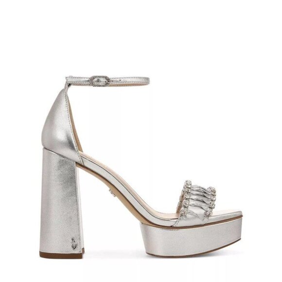 Sam Edelman Womens Embellished Ankle Strap Heels - Picture 3 of 4